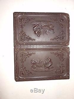 Civil War Soldiers (4) 1/6 Plate Ambrotype Thermoplastic Case