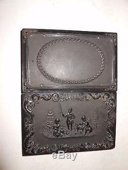 Civil War Soldiers (4) 1/9 Plate Ambrotype Thermoplastic Case