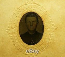 Civil War Soldiers Gem Tintype Photo Lot (7 total) Tiny Portrait CDV Mount Vtg
