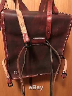 Civil War Soldiers Leather-Side Knapsacks