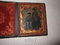 Civil War Soldiers (Sailors) 1/6 Plate Tintype & Full Case