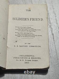 Civil War THE SOLDIER'S FRIEND 1865 Pocket Manual Book U. S. Issued