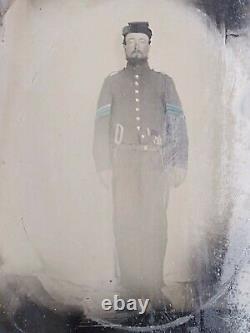 Civil War, Tintype Identified Soldier 34th Reg. Inf. Co. H Decapitated in Battle