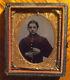 Civil War Tintype of young soldier- Condition VG- front cover missing