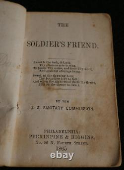 Civil War US Army The Soldier's Friend Sanitary Commission 1865 Pocket Book, 1st