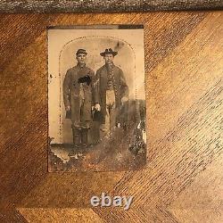 Civil War Union Soldiers 1/8th Plate Tintype Corporal Private Fredericksburg VA