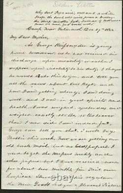 Civil War War Soldier's letter Camp Near Falmouth VA 12/27/62