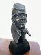 Civil War soldier bust cast resin signed by artist? (J. H.'88) Height 7 1/4