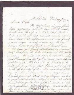 Civil War soldier letter Francis West 31st WIS Nashville June 10 62