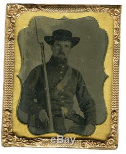 Civil War soldier with musket