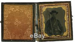 Civil War soldier with musket