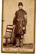 Civil war CDV Photo card Soldier with chair- 3 years in the war