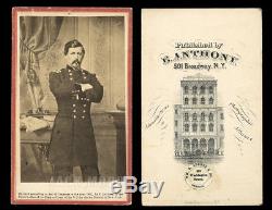 Civil war general soldier mcclellan by anthony uncommon red border