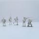 Civil war soldiers set of 5 Hand Poured Sterling Silver