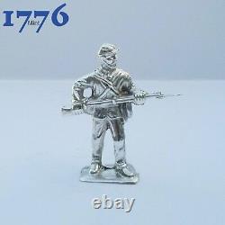 Civil war soldiers set of 5 Hand Poured Sterling Silver
