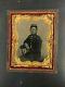 Colorized Ninth Plate Ambrotype of a Union Soldier Very Clear Image Civil War