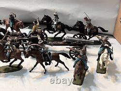 Confederate Cavalry (10) TSSD CIVIL WAR & CANNON CASSION 1/32nd PAINTED