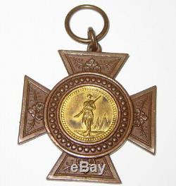 Confederate Cross Of Honor CIVIL War Antique Medal Gar Soldier / Liberty Bell