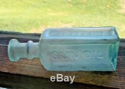 Crude CIVIL War Soldier's Paraffine Gun Oil Bottle Drippy Lip Dug In 1860 Privy