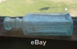 Crude CIVIL War Soldier's Paraffine Gun Oil Bottle Drippy Lip Dug In 1860 Privy