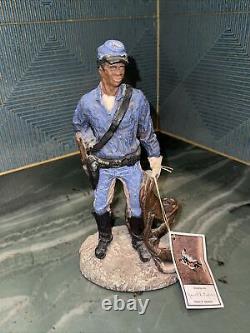 Daniel Monfort Original Sculpture US Civil War Buffalo Soldier