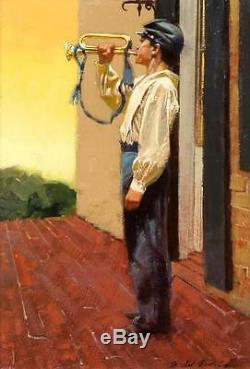 Don Prechtel Civil War Soldier Playing the Bugle Oil Painting