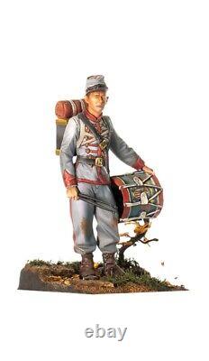 Drummerboy American Civil War 54mm Painted Miniature Tin Toy Soldier Art Level