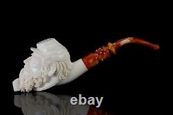 EGE Large Size Southern Civil War Soldier Pipe New Block Meerschaum W Case#25