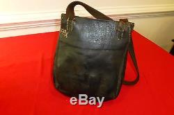 EXC CIVIL WAR ERA SOLDIER'S LEATHER HAVERSACK With ROLLER BUCKLES PROBABLE CS