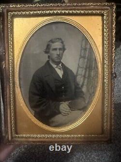 East Tennessee Jonesboro Quarter Plate Tintype Photographer Keen Union Soldier