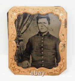 Estate Found Antique US Civil War Tintype Portrait of Union Soldier to Restore