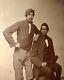 Excellent 1860s Tintype Photo Civil War Soldier & Seated Friend or Brother Nice