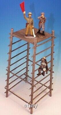 FRONTLINE FIGURES CIVIL WAR A. C. A. 2 Confederate Signalling Tower With 3 soldiers