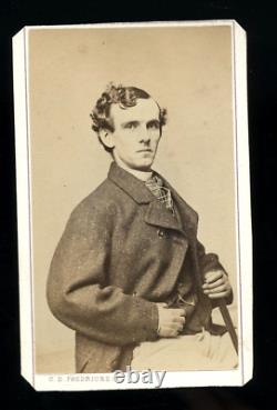 Fredricks CDV Photo 1860s Actor & CIVIL War Soldier Lawrence Barrett