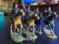 Frontline Figures Die Cast Mounted CIVIL War Soldiers Cavalry Lot