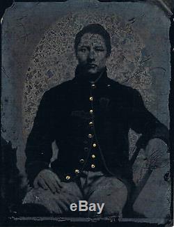 Full Plate Tin Type of Civil War Union Soldier