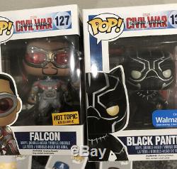Funko Marvel Civil War Captain America Lot x 10 Falcon Winter Soldier Iron Man