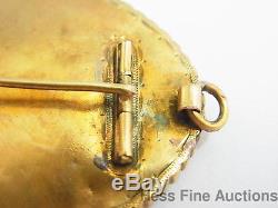 Genuine Civil War Confederate Soldier Tin Type Set in 14k Gold Pin or Pendant
