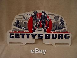 Gettysburg Pennsylvania Civil War Soldiers Souvenir License Plate Topper