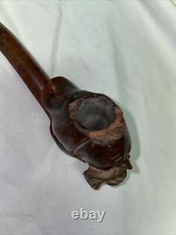 Gorgeous Hand Carved Pipe Zouave Soldier Possibly Civil War Era E. Koch Paris