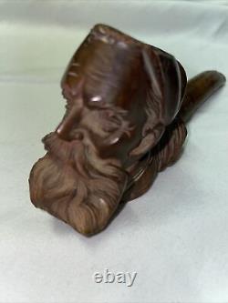 Gorgeous Hand Carved Pipe Zouave Soldier Possibly Civil War Era E. Koch Paris