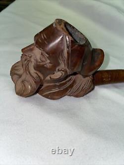 Gorgeous Hand Carved Pipe Zouave Soldier Possibly Civil War Era E. Koch Paris