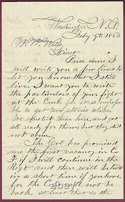 Great Civil War Soldier's Letter, 1863, Antietam Creek