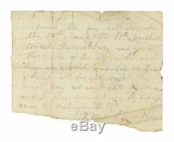 Group of Civil War Letters by 2nd VT Soldier Badly Wounded at Fredericksburg