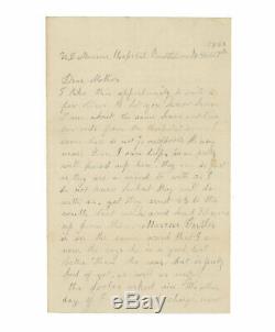 Group of Civil War Letters by 2nd VT Soldier Badly Wounded at Fredericksburg