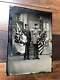 Half Plate Antique 1800s Tintype Photo Post Civil War Soldier Holding Flags Rare