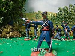 Hand Painted Conte And Cts CIVIL War Soldiers