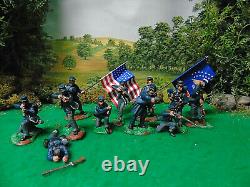 Hand painted civil war soldiers