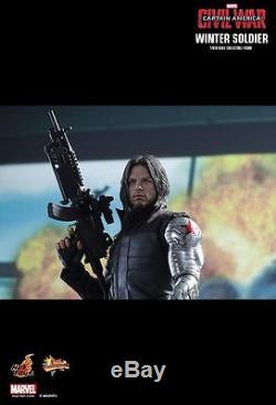 Hot Toys 1/6 MMS351 Civil War Captain America Bucky Barnes Winter Soldier NEW