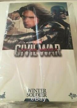 Hot Toys 1/6 Scale Captain AmericaCivil War Winter Soldier MMS351 MIB